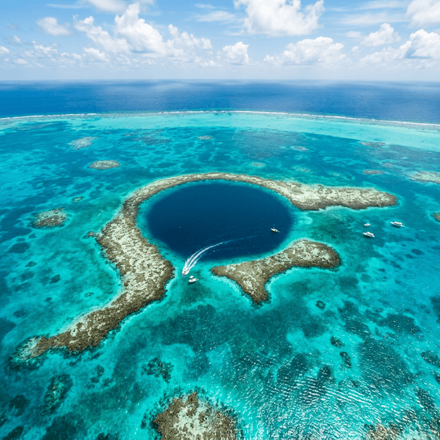 Great Blue Hole Aerial View
