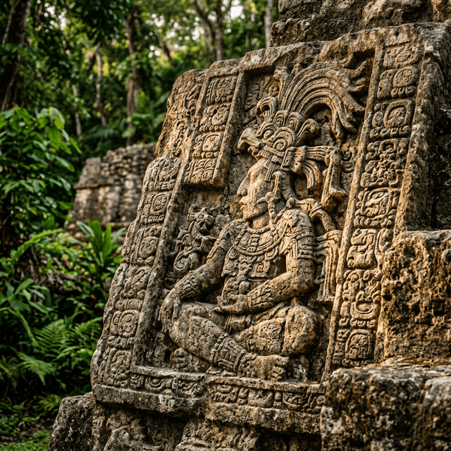 Ancient Mayan Stone Carvings